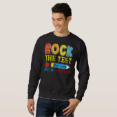 Testdag Testdag Rock De Test Leraar Student Trui (Voorkant volledig)