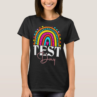 Testdag testdag testdag regenboogluipaard t-shirt