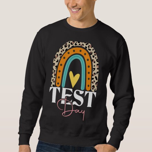 Testdag testdag testdag regenboogluipaard trui (Voorkant)