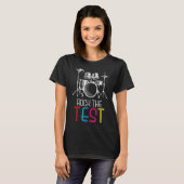 Testdag testdag testdag testtrommel t-shirt (Voorkant volledig)