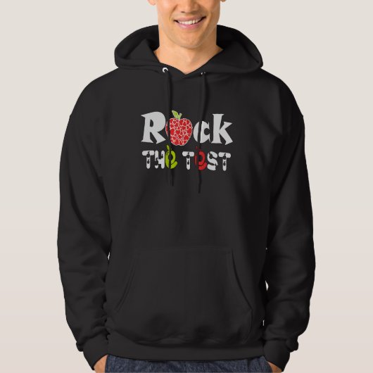Testdag testdag voor leraar testen hoodie (Voorkant)