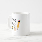 Testdag testen 1 2 3 Teacher testdag Koffiemok (Voorkant links)