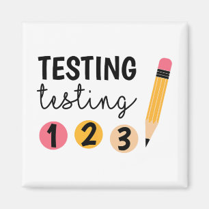 Testdag testen 1 2 3 Teacher testdag Magneet
