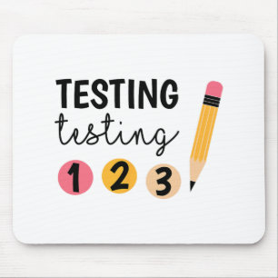 Testdag testen 1 2 3 Teacher testdag Muismat