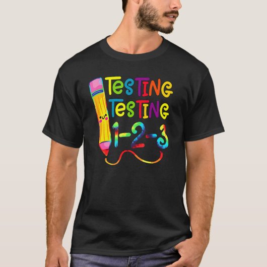 Testdag testen proefdag testen t-shirt (Voorkant)