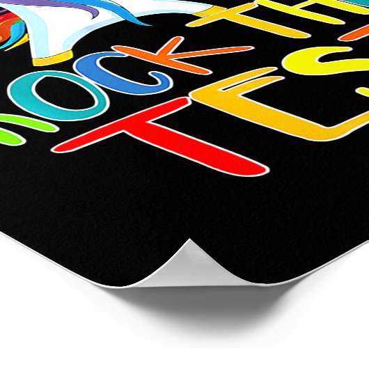 Testdag testplein voor leraar testen poster (Hoek)