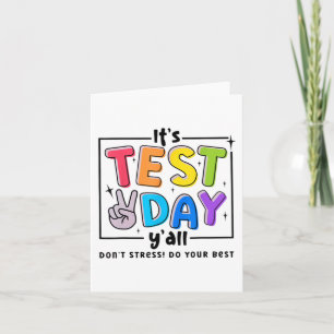Testdag U'all Dont Stress Doe Uw Beste Testende Te Kaart