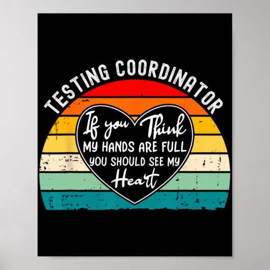 Testdag van de waardering van de coördinator einde poster (Voorkant)