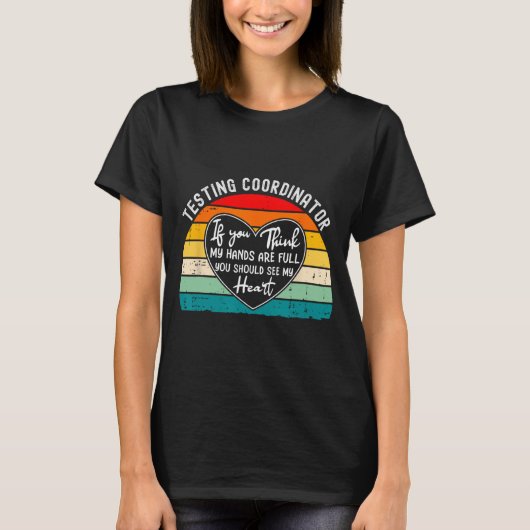 Testdag van de waardering van de coördinator einde t-shirt (Voorkant)