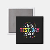 Testdag Yall Dont Stress Doe gewoon je beste leraa Magneet (Voorkant / Achterkant)