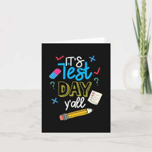 Testdag Yall Grappige School Testen Examen Motivat Kaart