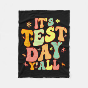 Testdag Yall Grappige testdag voor leraar of STU Fleece Deken