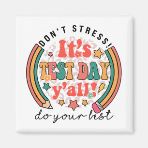 Testdag Yall Grappige testdag voor leraar studente Magneet