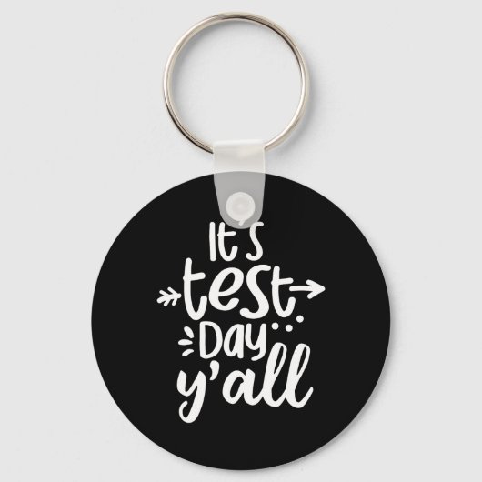 Testdag Yall Grappige Testdag voor studenten onder Sleutelhanger (Voorkant)