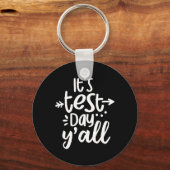 Testdag Yall Grappige Testdag voor studenten onder Sleutelhanger (Voorkant)