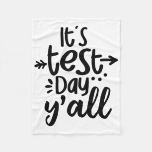 Testdag Yall Schattigee testdag voor leerkrachten Fleece Deken
