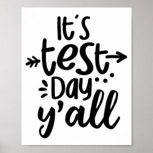 Testdag Yall Schattigee testdag voor leerkrachten Poster
