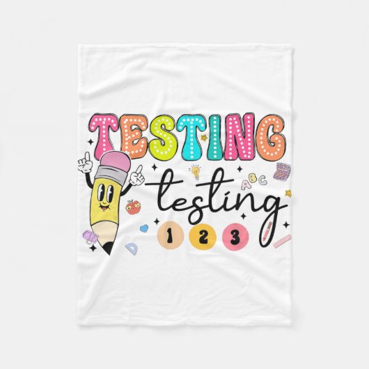 Testdag Yall testdag leraar Fleece Deken (Voorkant)