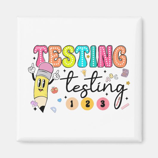 Testdag Yall testdag leraar Magneet (Voorkant)