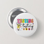Testdag Yall testdag leraar Ronde Button 5,7 Cm (Voorkant /achterkant)