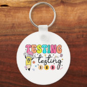 Testdag Yall testdag leraar Sleutelhanger (Voorkant)