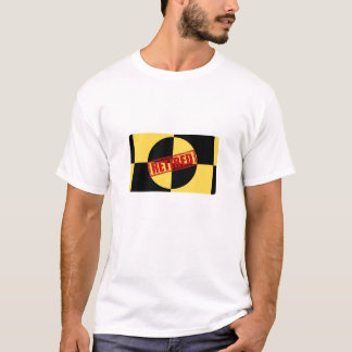 Testdummy voor gepensioneerde crashtest t-shirt