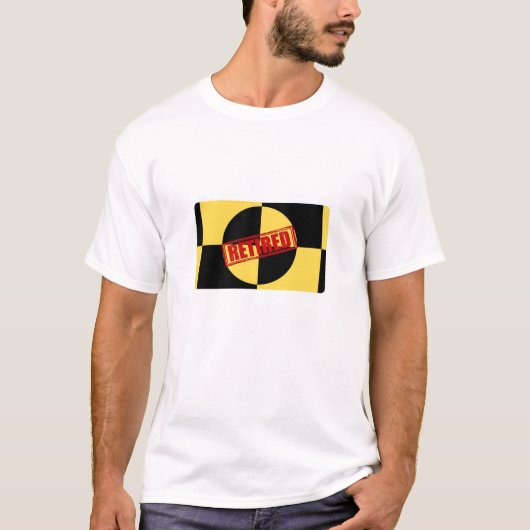 Testdummy voor gepensioneerde crashtest t-shirt (Voorkant)