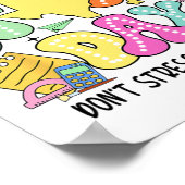 Testen Retro Het is Staar Dag Dont Stress Do Your Poster (Hoek)