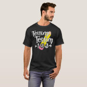 Testen Test Dag Grappige School Professor Leraar T-shirt (Voorkant volledig)