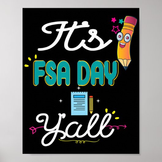 Testen Test T Shirt Florida State Test Day Gift S Poster (Voorkant)
