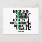 Testen van een soldaat briefkaart (Voorkant)