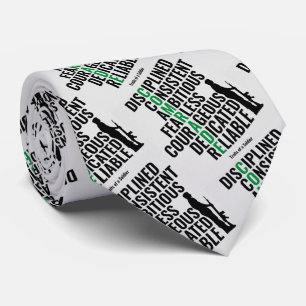 Testen van een soldaat stropdas