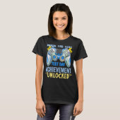 Testen van leraar testen Staar Test Exam Gamer Roc T-shirt (Voorkant volledig)