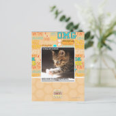 Testen van zonnebank briefkaart (Staand voorkant)