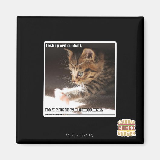 Testen van zonnebank magneet (Voorkant)