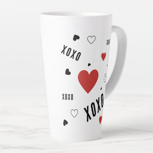 Testen vriendinnen geduld, vrolijke verjaardag latte mok (Rechterhoek)