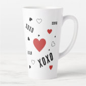 Testen vriendinnen geduld, vrolijke verjaardag latte mok (Rechts)