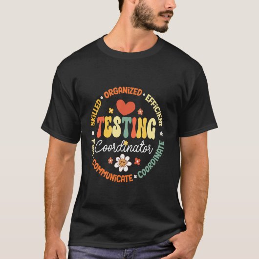 Testende Coördinator Squad Appreciation Week Terug T-shirt (Voorkant)