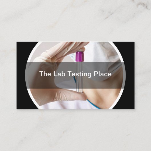 testfaciliteit voor medische laboratoria visitekaartje (Voorkant)