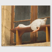 Testgans op een bank Verpakkingspapier Cadeaupapier (Vlak)