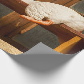 Testgans op een bank Verpakkingspapier Cadeaupapier (Hoek)