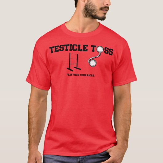 Testicle Toss T-shirt (Voorkant)