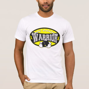Testiculaire kanker Eén stevige arrior T-shirt