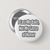 Testiculaire kanker Humor Ronde Button 5,7 Cm (Voorkant /achterkant)