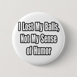 Testiculaire kanker Humor Ronde Button 5,7 Cm