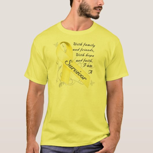 Testiculaire kanker Overleving T-shirt (Voorkant)
