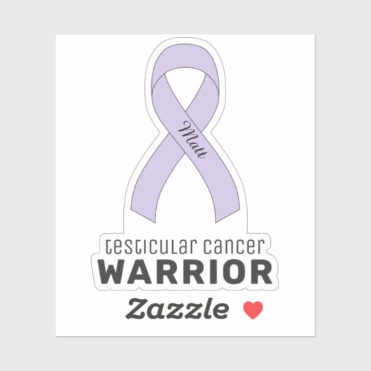 Testiculaire kanker VinylSticker Sticker (Vel)