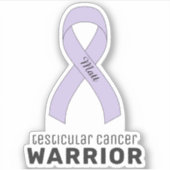 Testiculaire kanker VinylSticker Sticker (Voorkant)