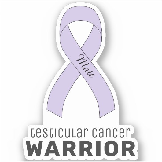 Testiculaire kanker VinylSticker Sticker (Voorkant)