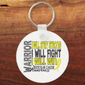 Testiculaire kanker warrior sleutelhanger (Voorkant)